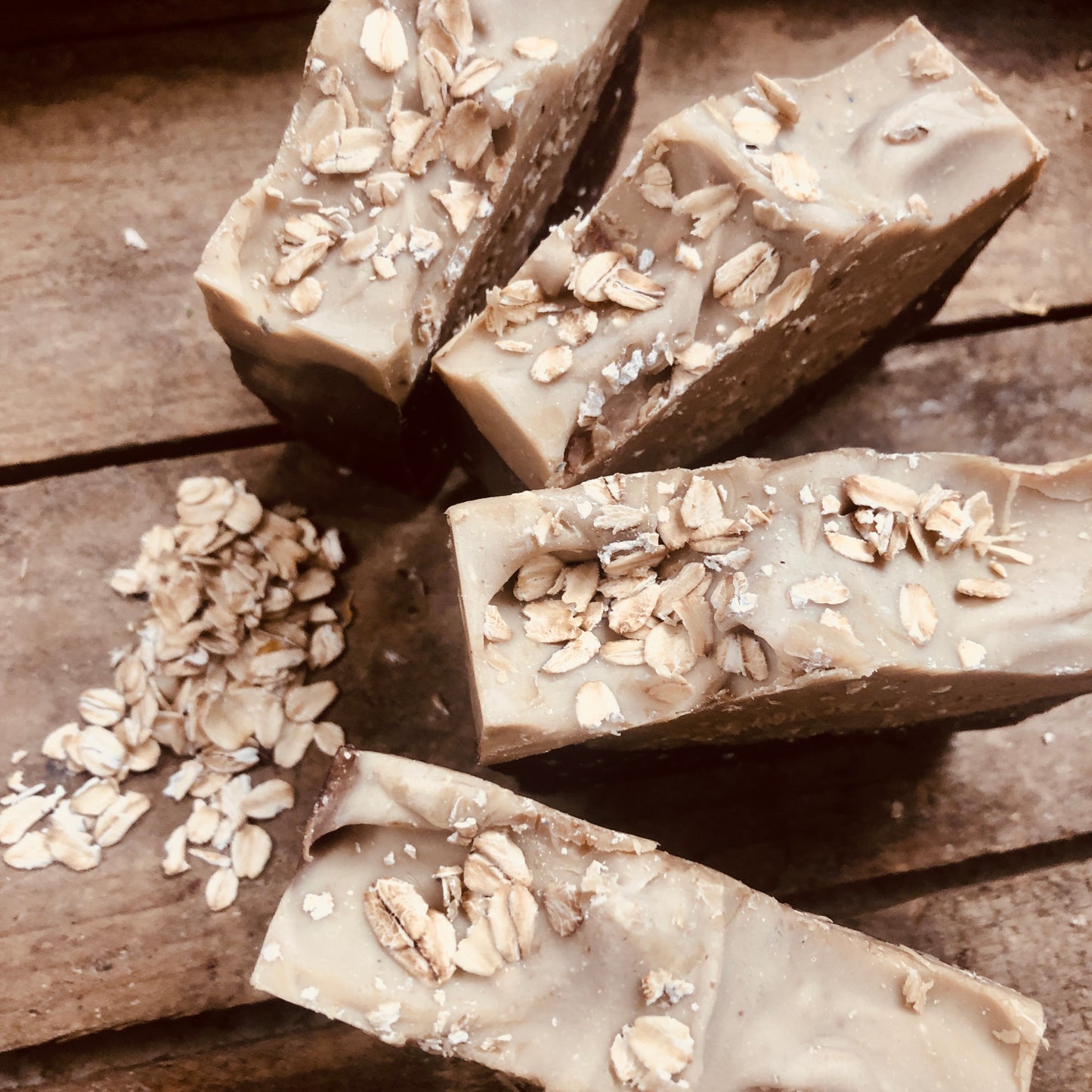 Bar of Wild Haven Farm's Ein Bock goat milk soap made with San Clemente Island goat milk
