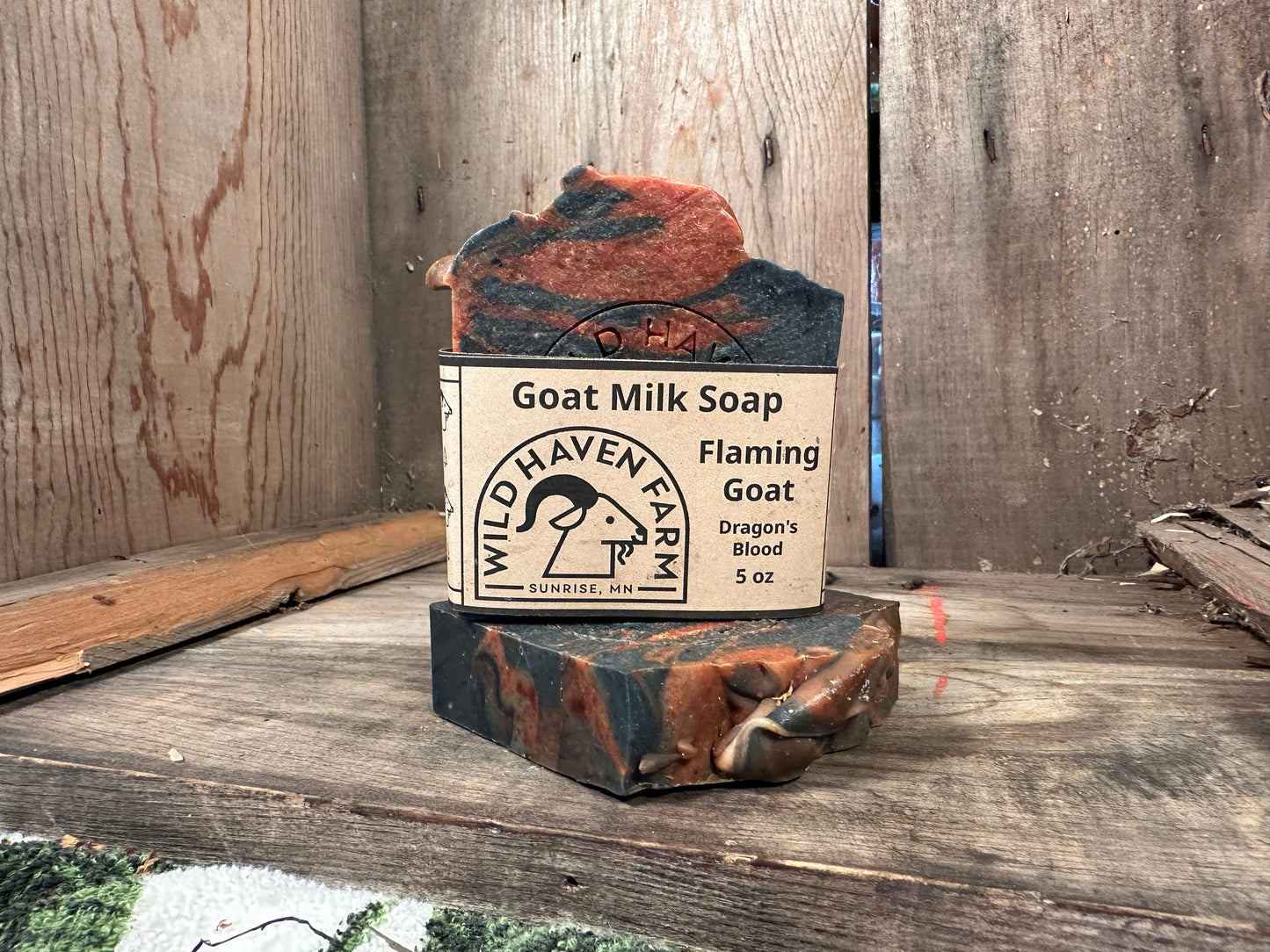 "Flaming Goat" - Dragon's Blood Goat Milk Soap