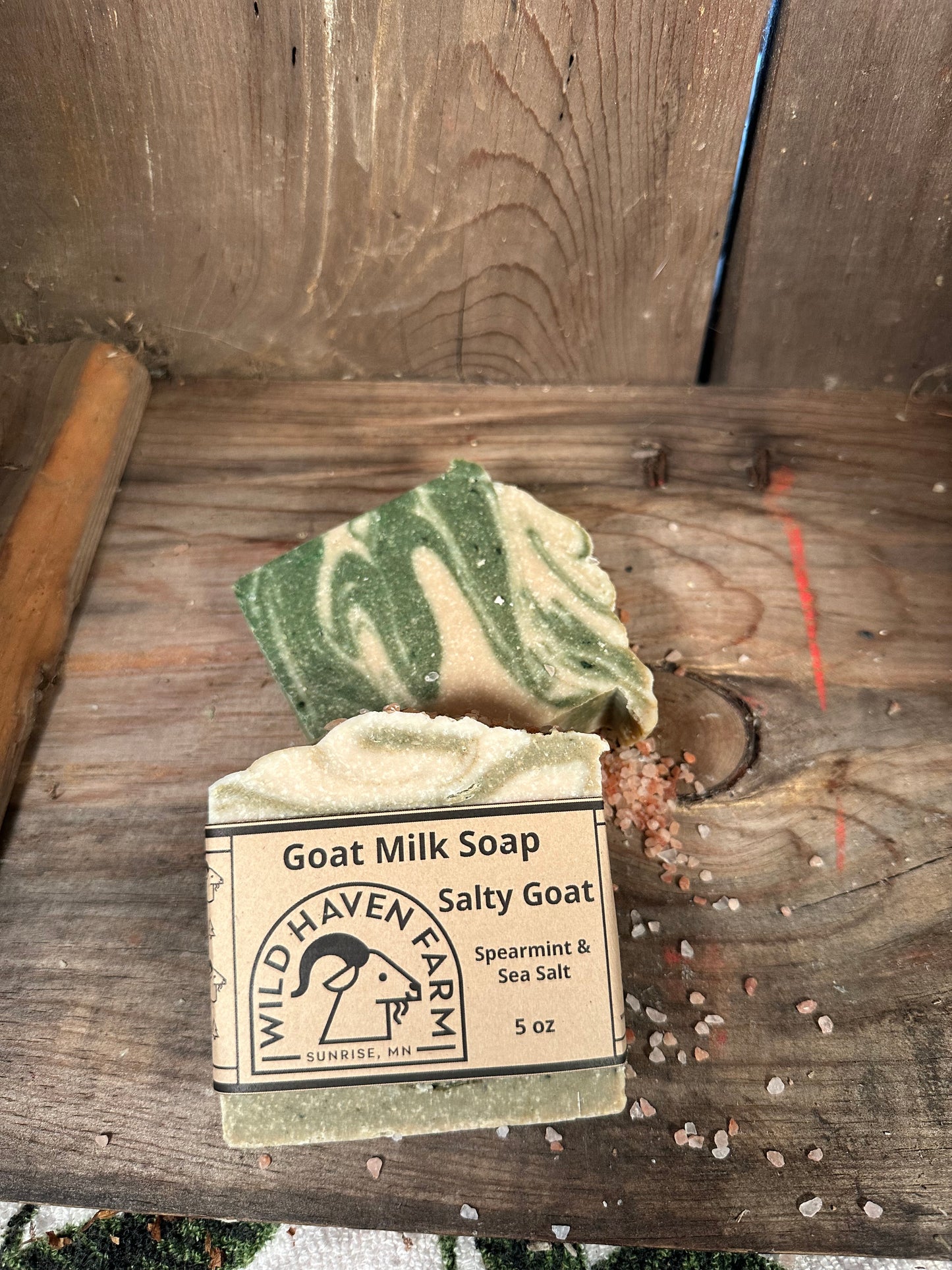 "Salty Goat" - Sea Salt & Spearmint Goat Milk Soap