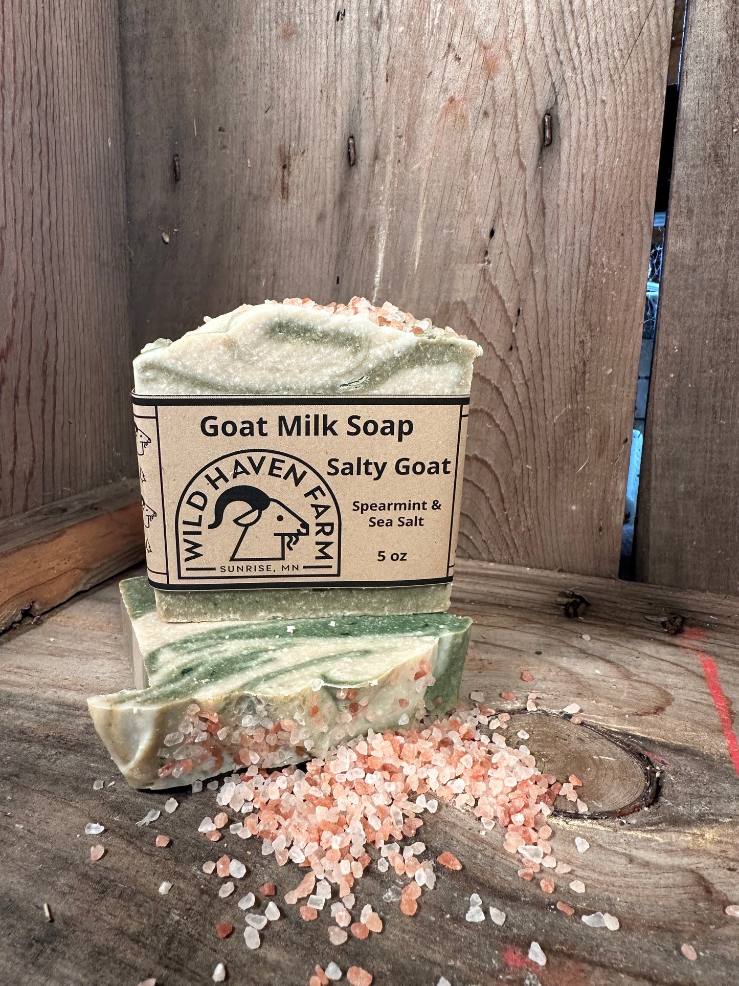 "Salty Goat" - Sea Salt & Spearmint Goat Milk Soap