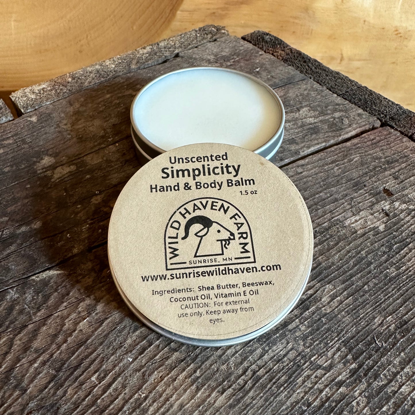 "Simplicity" Unscented Hand and Body Balm