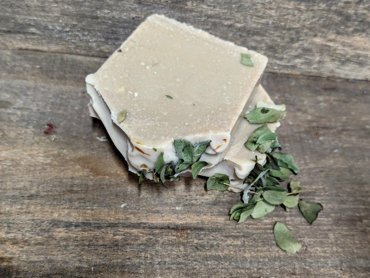 Bar of Wild Haven Farm's Alert Goat goat milk soap made with San Clemente Island goat milk