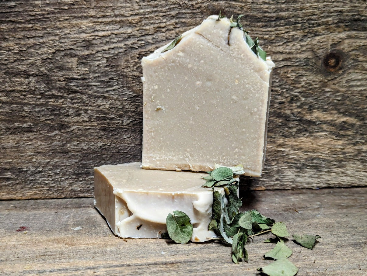 Bar of Wild Haven Farm's Alert Goat goat milk soap made with San Clemente Island goat milk