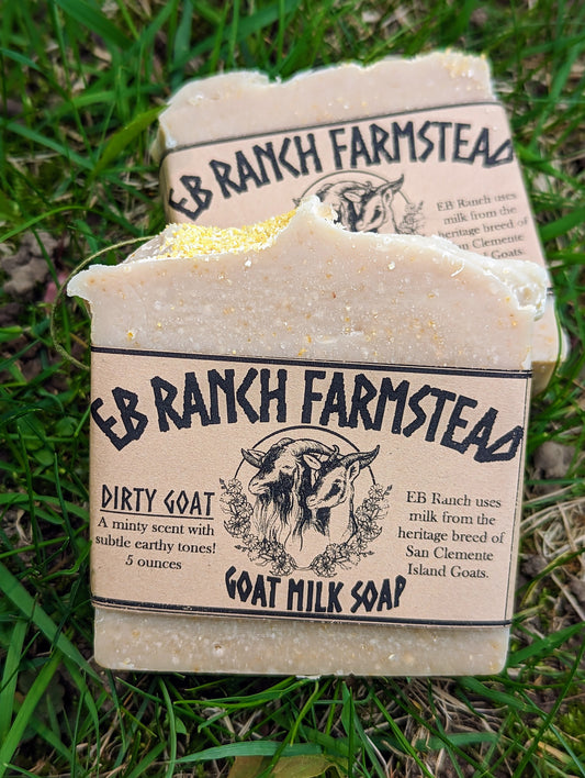 "Dirty Goat" - Patchouli & Spearmint Goat Milk Soap -SEASONAL