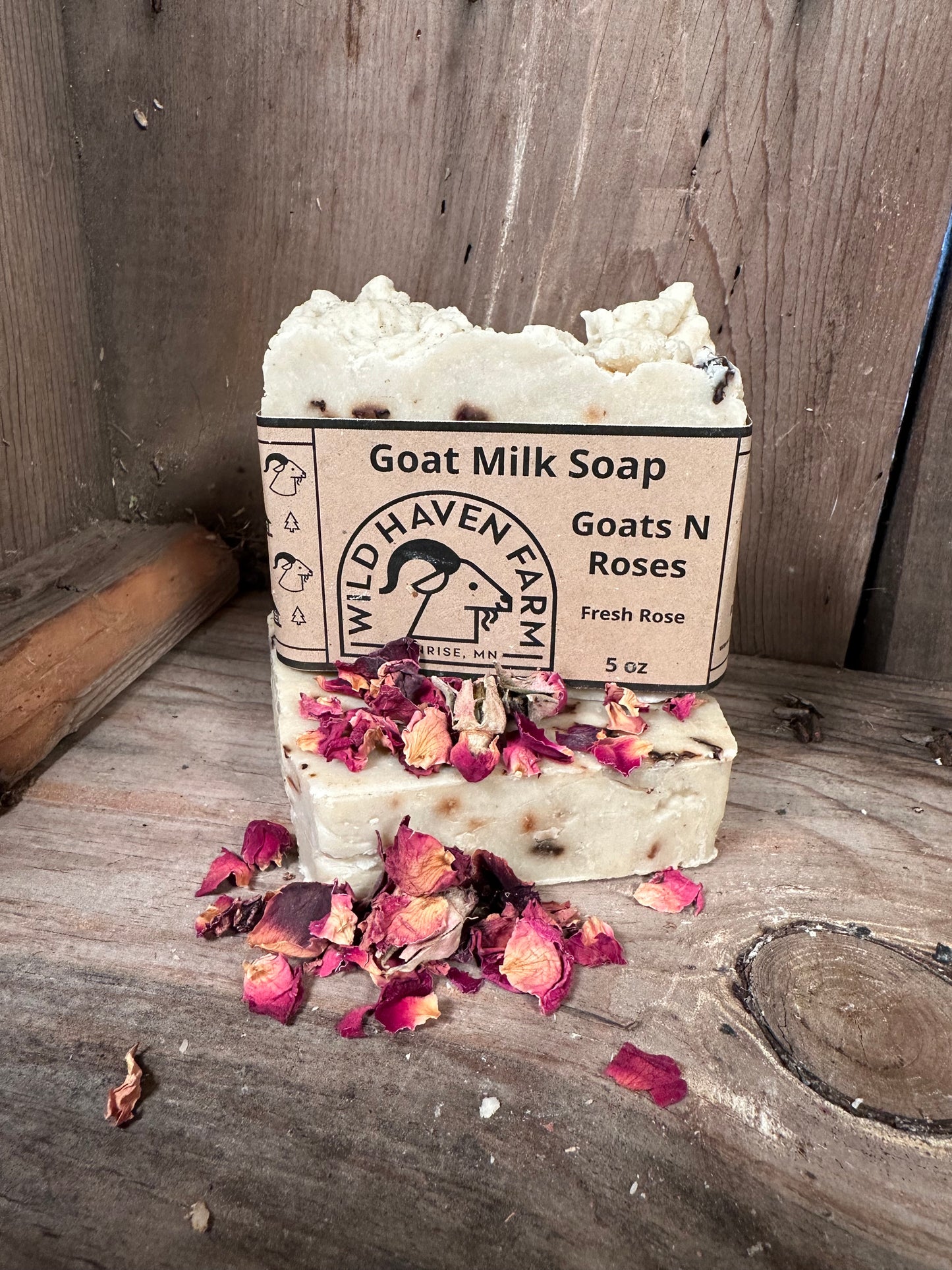 "Goats N Roses" - Handmade Fresh Rose Goat Milk Soap